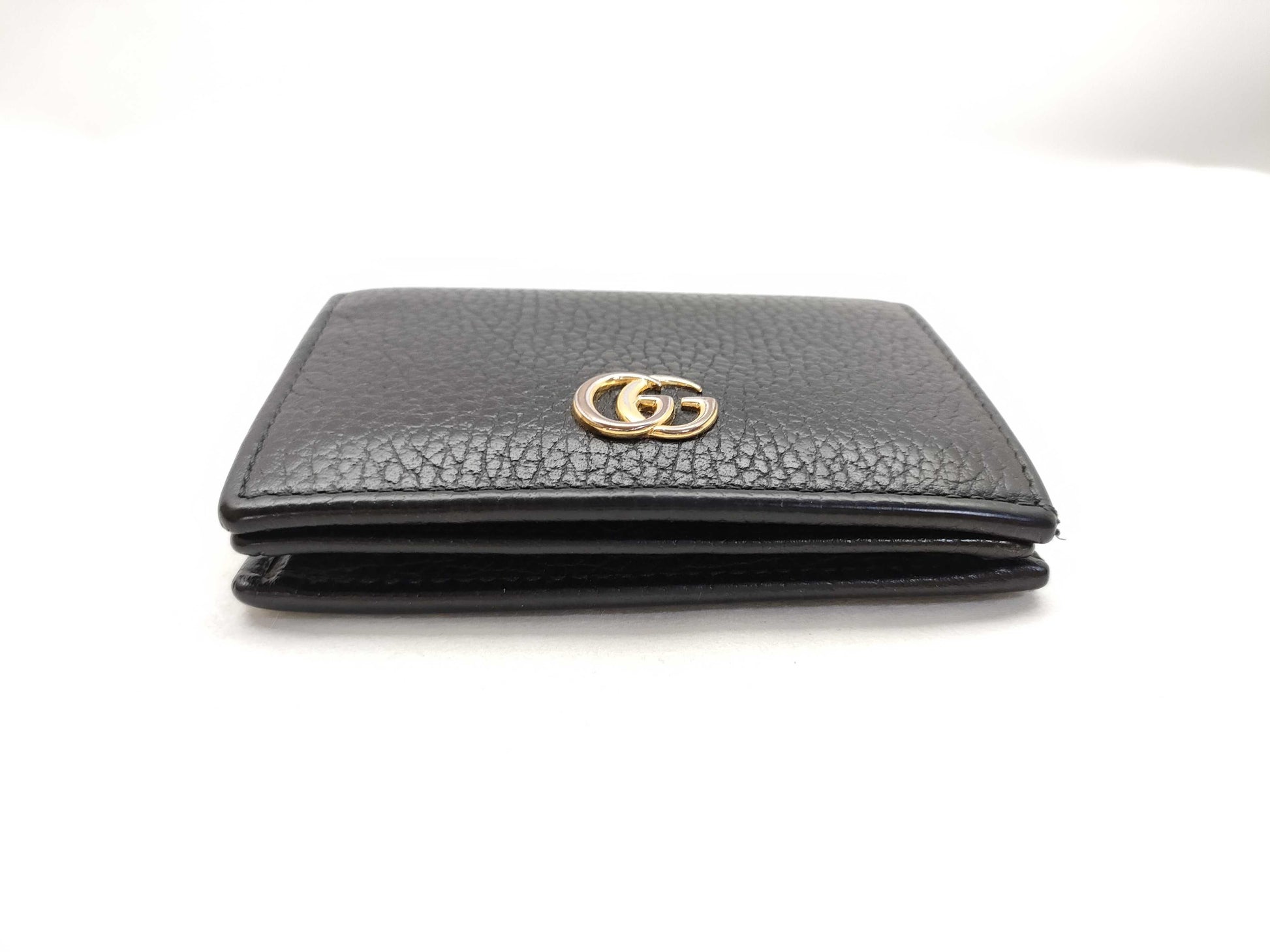 GUCCI GG Marmont Wallet 456126 2149 Leather Black Wallet
