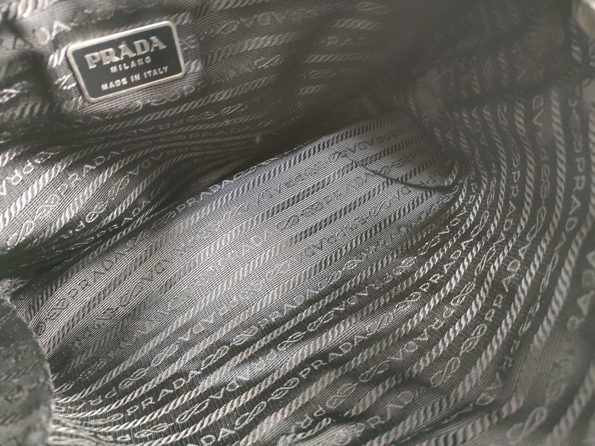 PRADA Prada handbag nylon khaki handbag