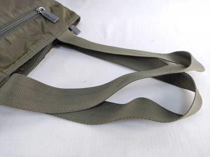 PRADA Prada handbag nylon khaki handbag