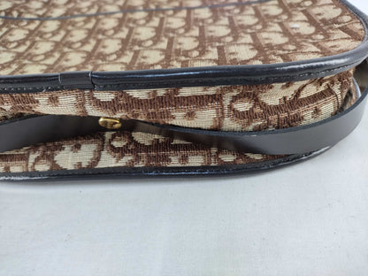 Dior Trotter Shoulder Bag, Trotter Canvas, Brown, Shoulder Bag