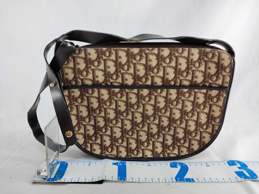 Dior Trotter Shoulder Bag, Trotter Canvas, Brown, Shoulder Bag