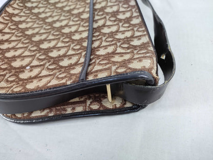 Dior Trotter Shoulder Bag, Trotter Canvas, Brown, Shoulder Bag