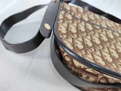 Dior Trotter Shoulder Bag, Trotter Canvas, Brown, Shoulder Bag