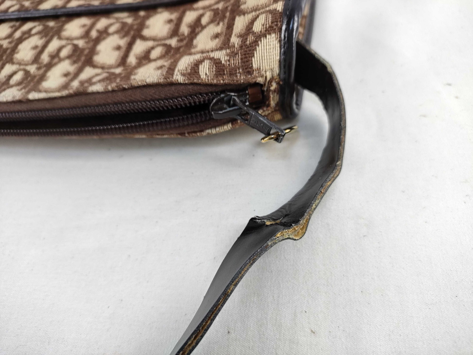 Dior Trotter Shoulder Bag, Trotter Canvas, Brown, Shoulder Bag