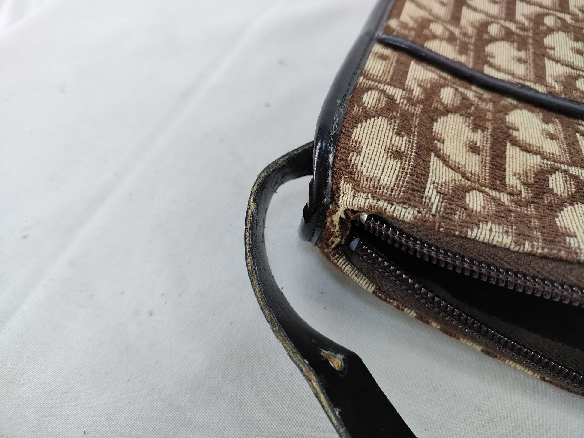 Dior Trotter Shoulder Bag, Trotter Canvas, Brown, Shoulder Bag