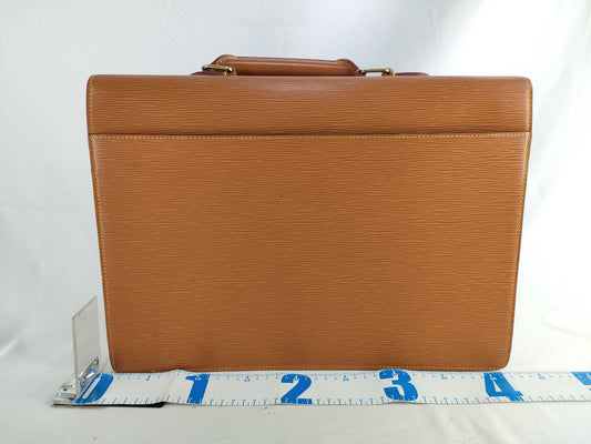 LOUIS VUITTON Epi Leather Porte-Document Business Bag M54468 Epi Leather Camel Business Bag
