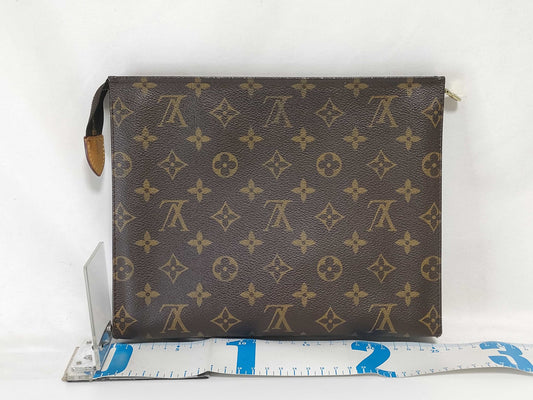 LOUIS VUITTON Monogram Vuitton M47542 Poche Toilette 26 SL1002 Monogram Second Bag Clutch Bag
