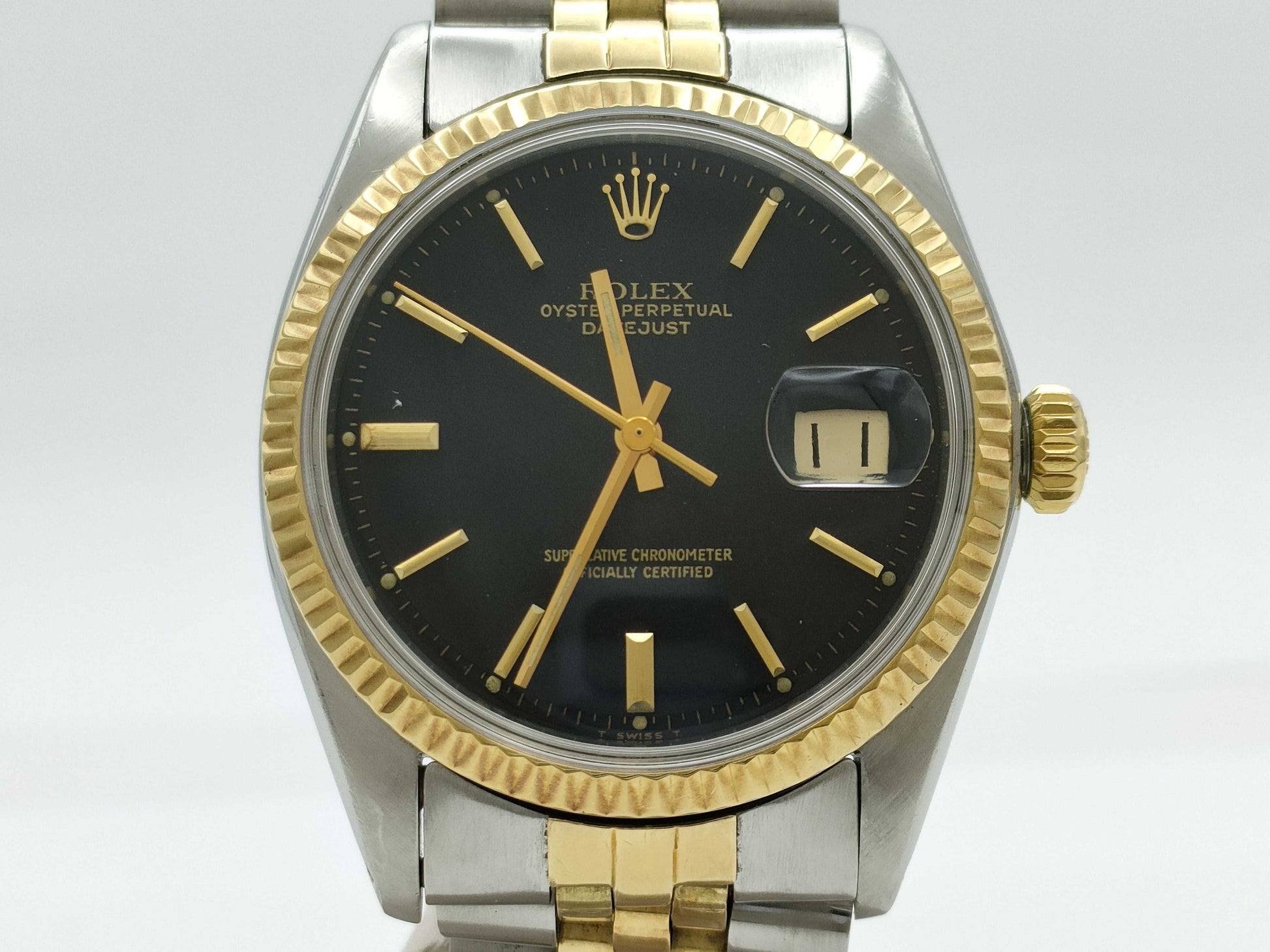 ROLEX 1601 3931985 Black Dial Men's Watch