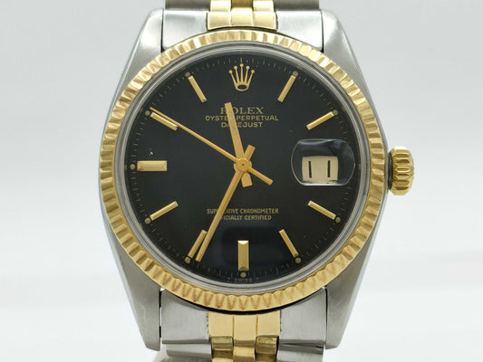 ROLEX 1601 3931985 Black Dial Men's Watch