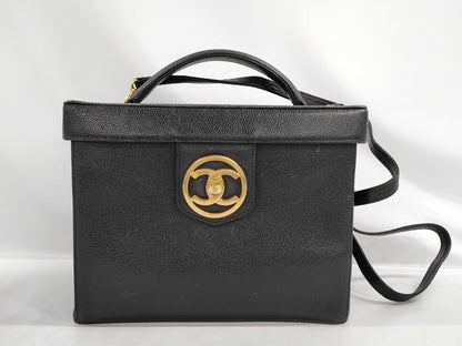 CHANEL Vanity Bag Caviar Turn Lock