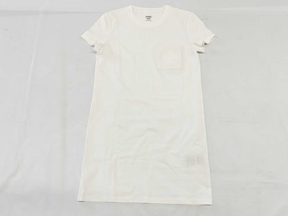 HERMES One-Piece Cotton White T-Shirt Size 36
