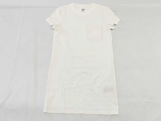 HERMES One-Piece Cotton White T-Shirt Size 36