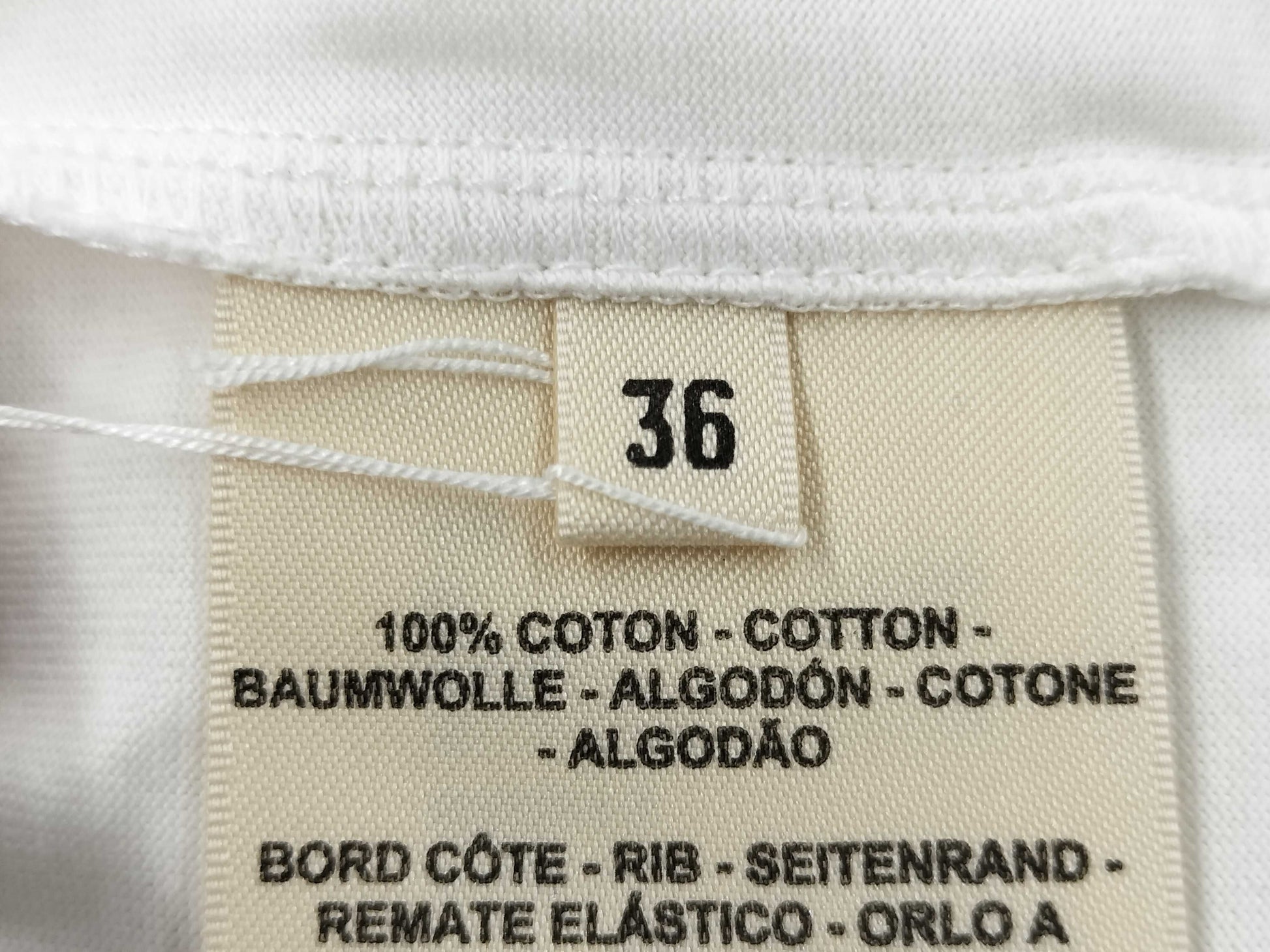 HERMES One-Piece Cotton White T-Shirt Size 36