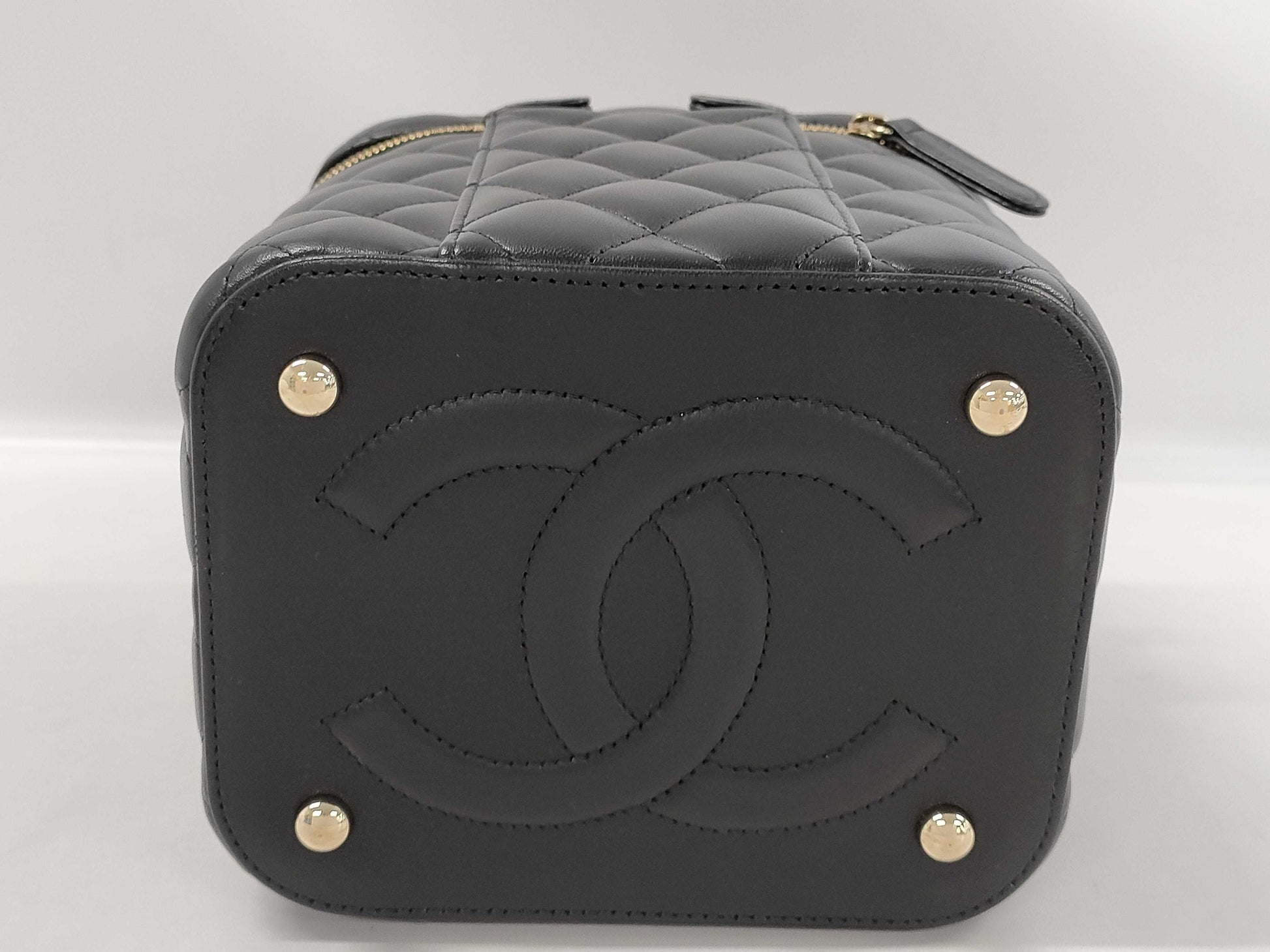 CHANEL Lambskin 2-Way Vanity Bag