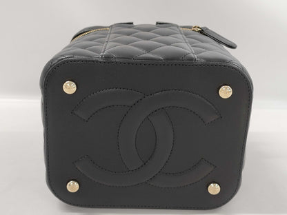 CHANEL Lambskin 2-Way Vanity Bag