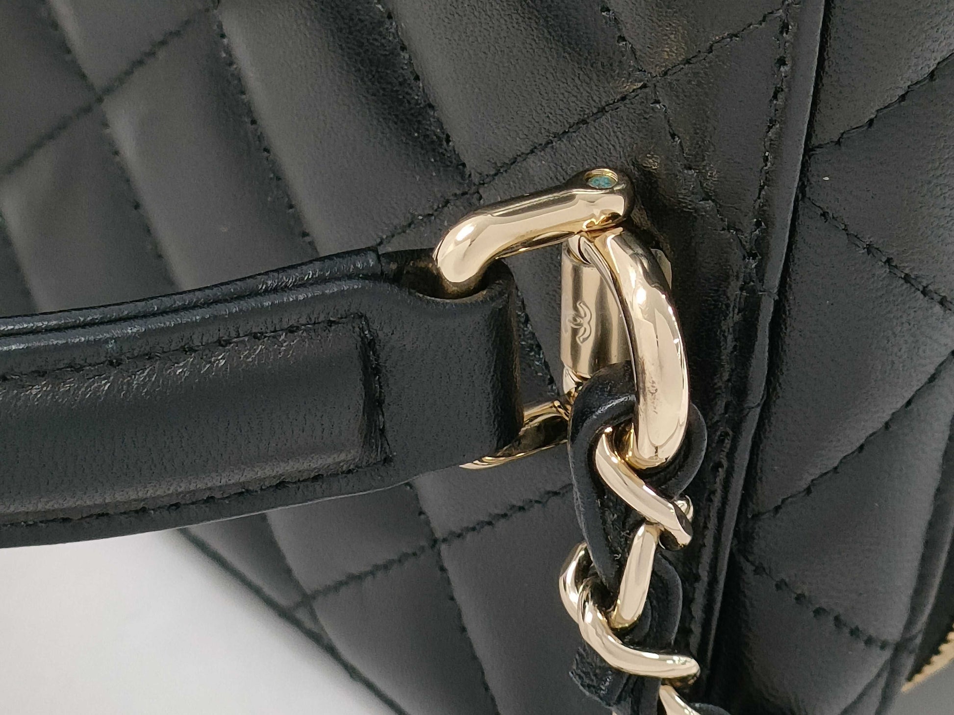 CHANEL Lambskin 2-Way Vanity Bag
