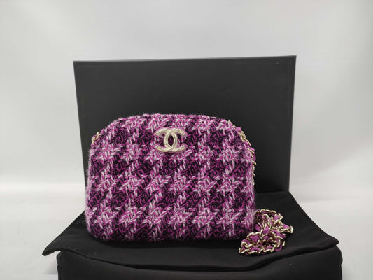 CHANEL Tweed Shoulder Bag