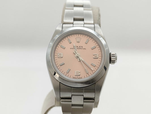 ROLEX 76080 D920675 Pink Dial Women's Watch