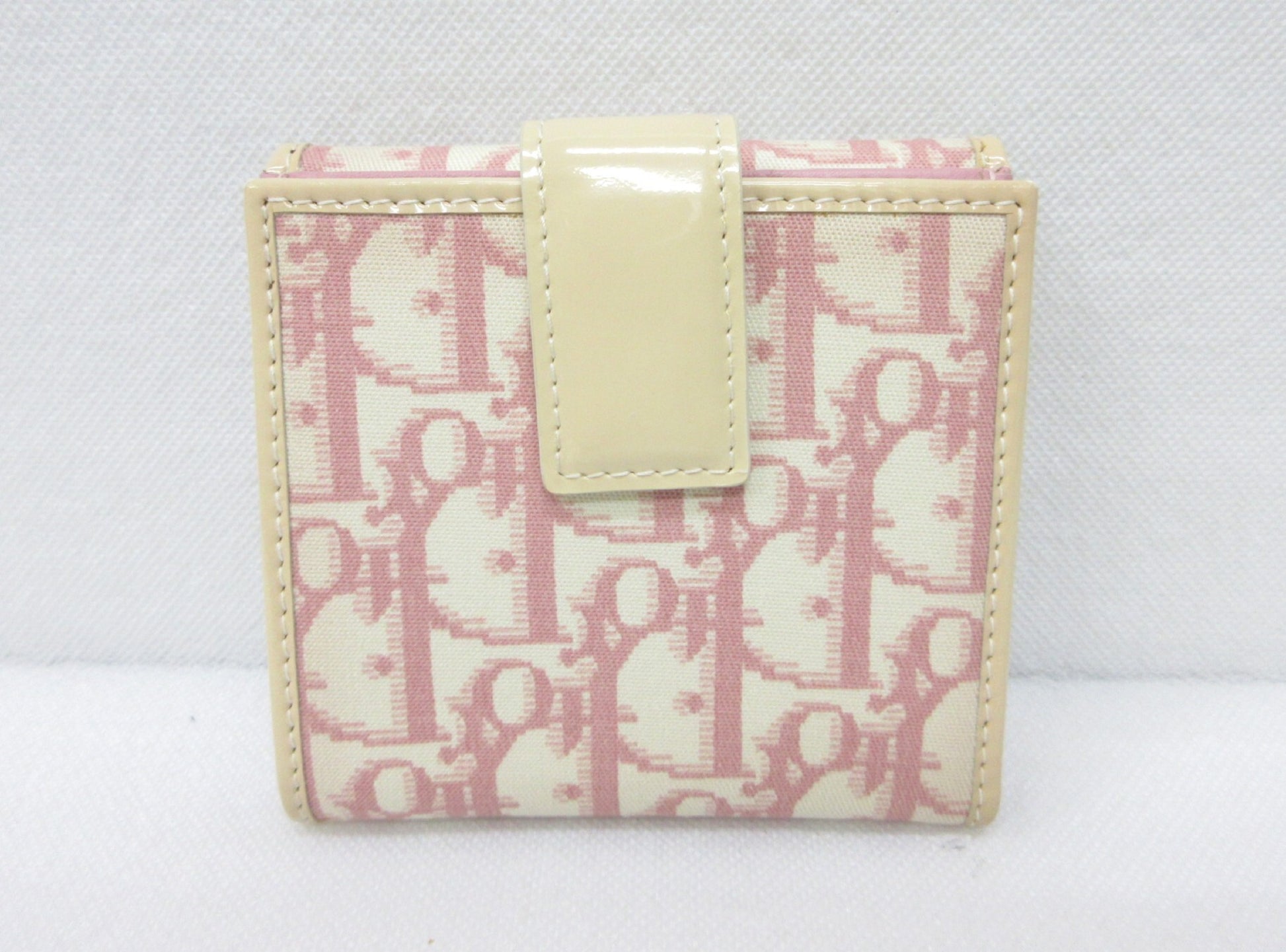 Dior Christian Dior Trotter Rhinestone Canvas Bifold Wallet
