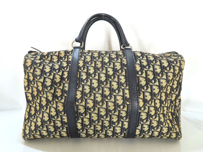 Dior Trotter Trotter Pattern Boston Bag Canvas Boston Bag