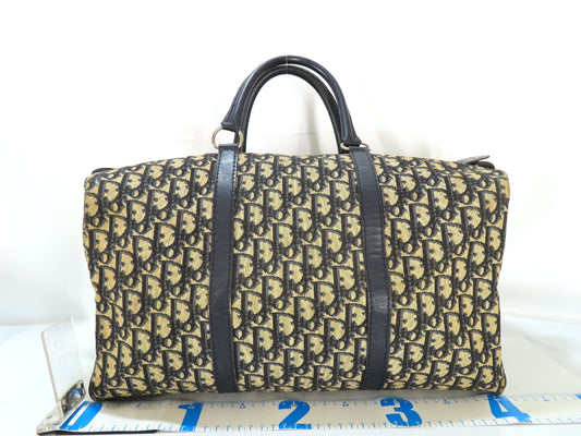 Dior Trotter Trotter Pattern Boston Bag Canvas Boston Bag