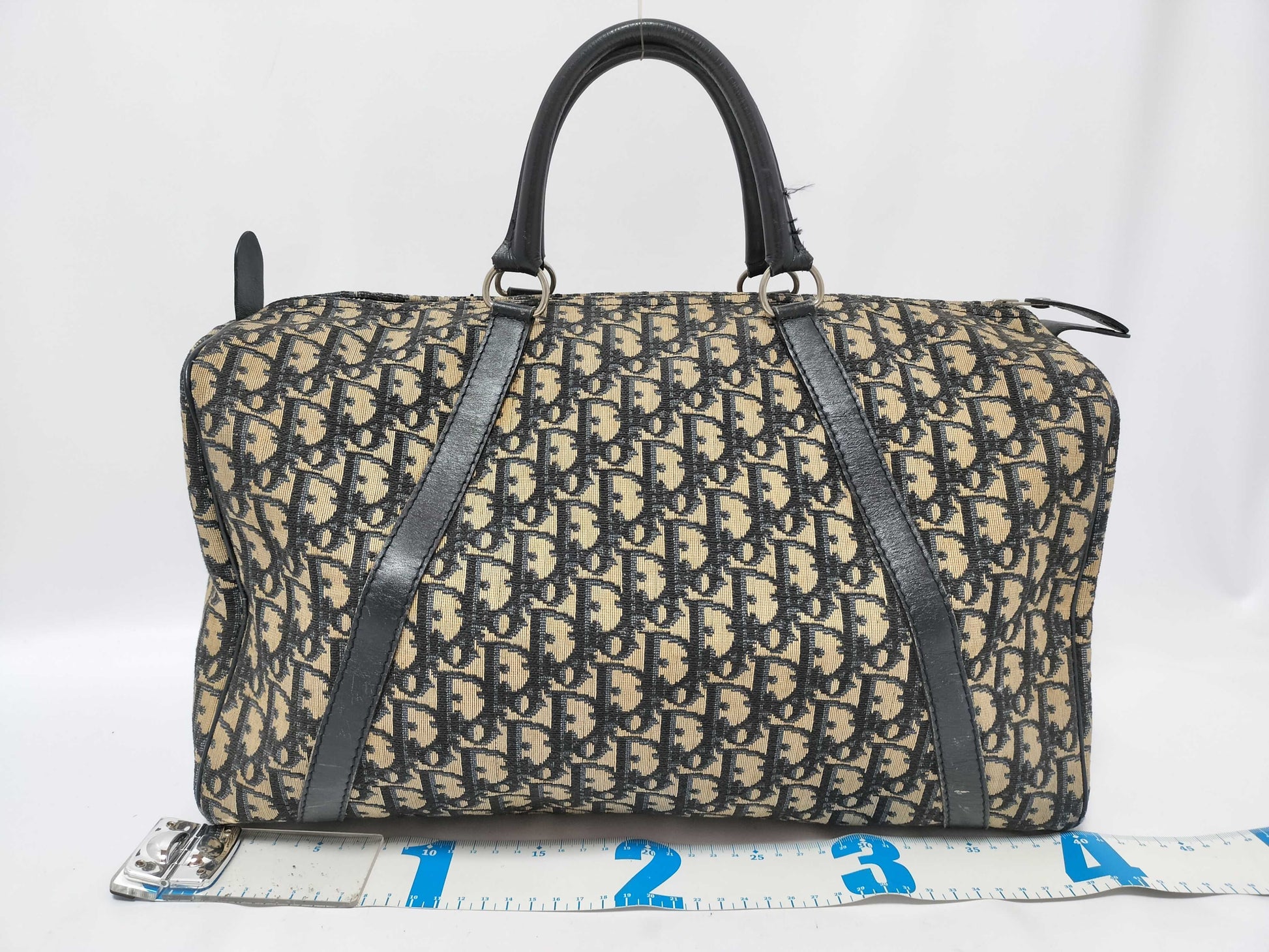 Dior Trotter Trotter Pattern Boston Bag Boston Bag