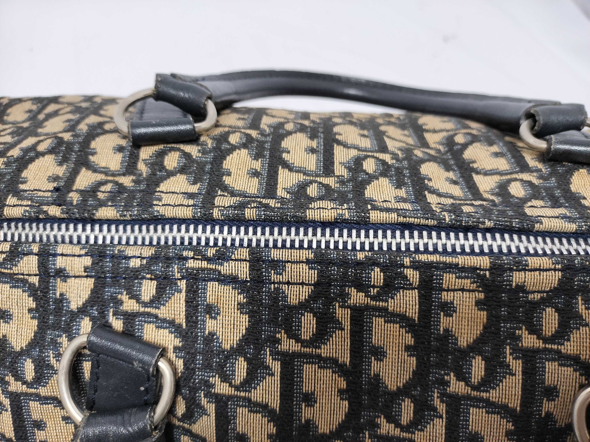 Dior Trotter Trotter Pattern Boston Bag Boston Bag