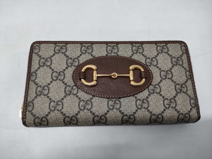 GUCCI GUCCI Long Wallet 621889 Horsebit Box Dust Bag Wallet