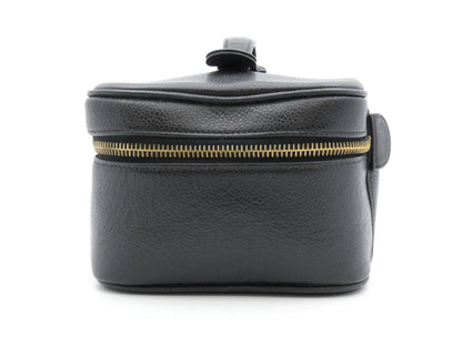 CHANEL Caviar Skin Coco Mark Vanity Bag