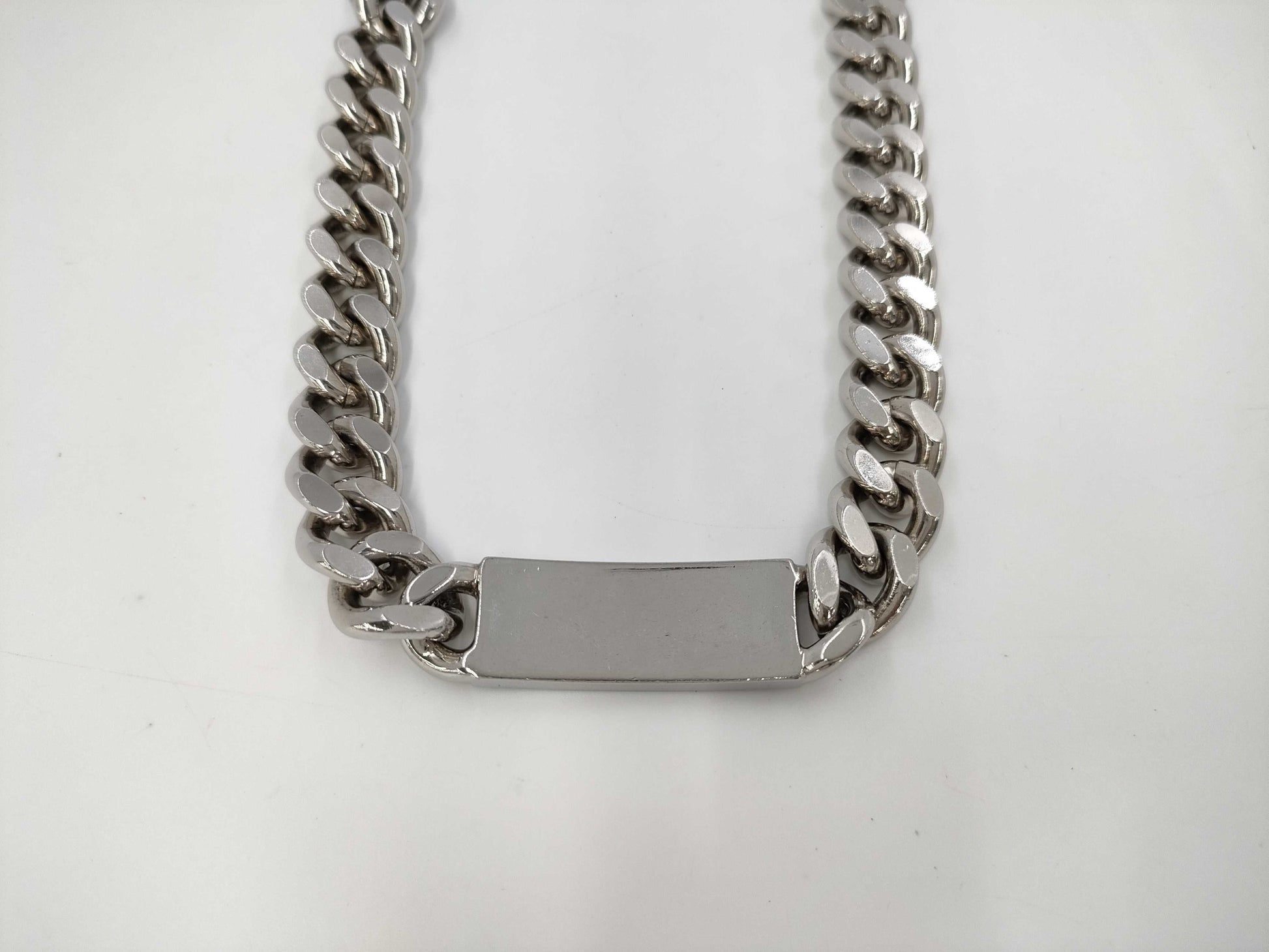 Dior ID Chain Link Necklace Silver Necklace