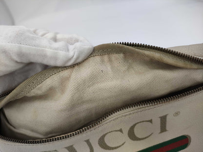 GUCCI 493869 Sherry Line Leather Waist Bag Body Bag