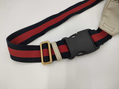 GUCCI 493869 Sherry Line Leather Waist Bag Body Bag