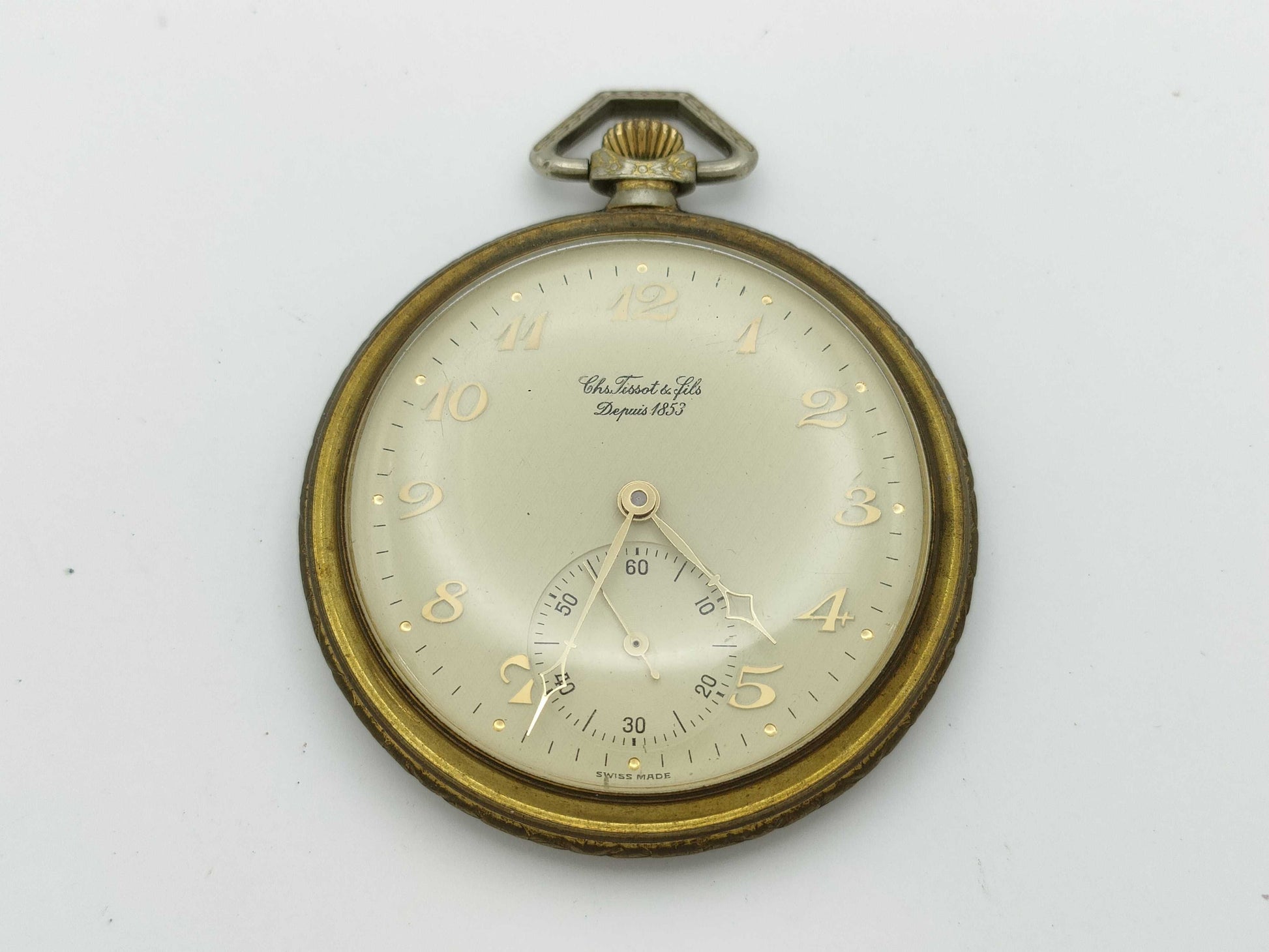 TISSOT Manual Winding Unmoving Pocket Watch