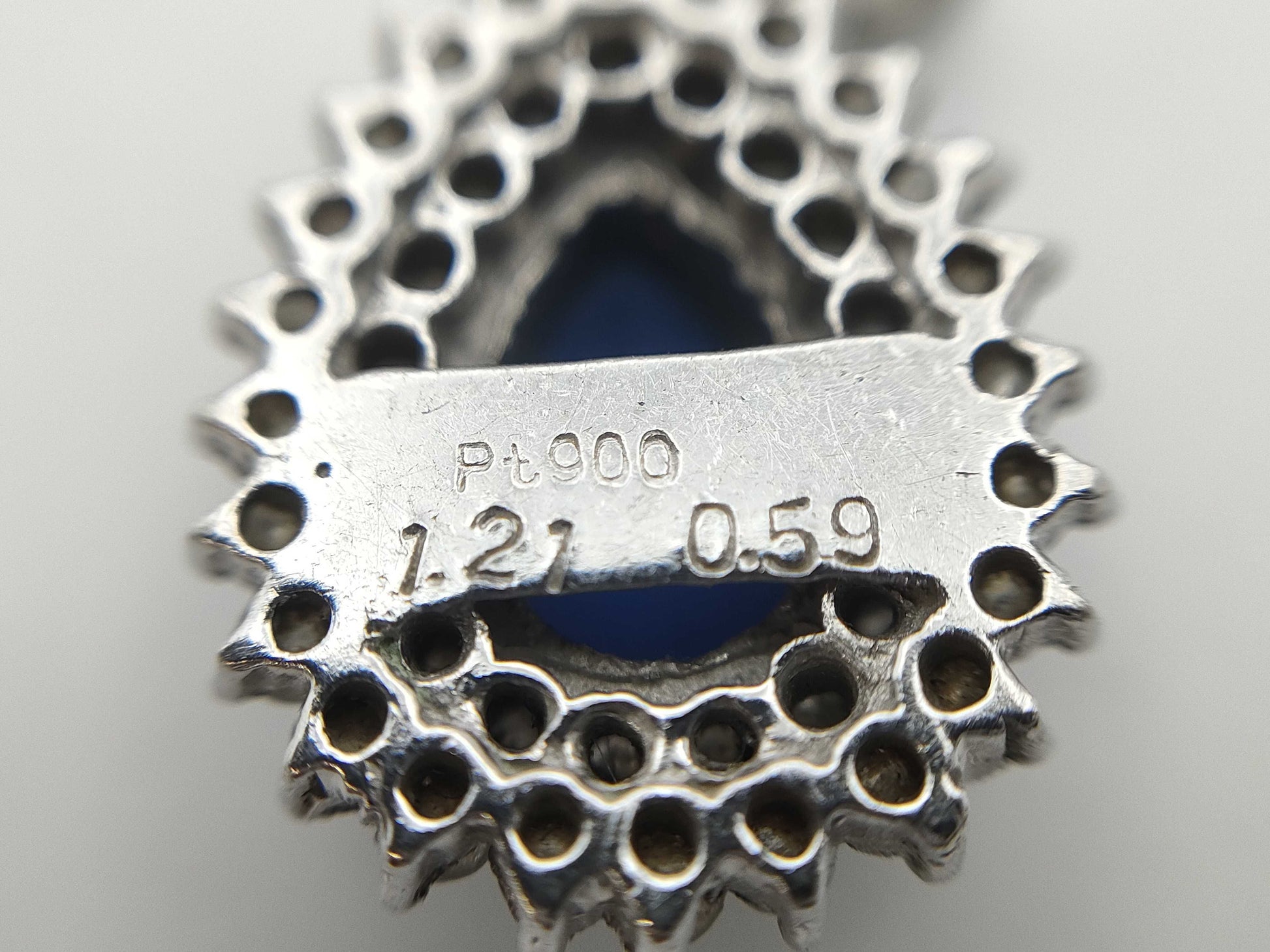 S1.21ct D0.59ct PT900 4.5g Pendant Top 