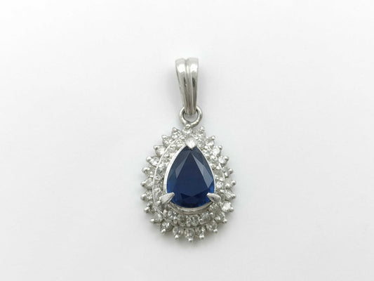 S1.21ct D0.59ct PT900 4.5g Pendant Top 