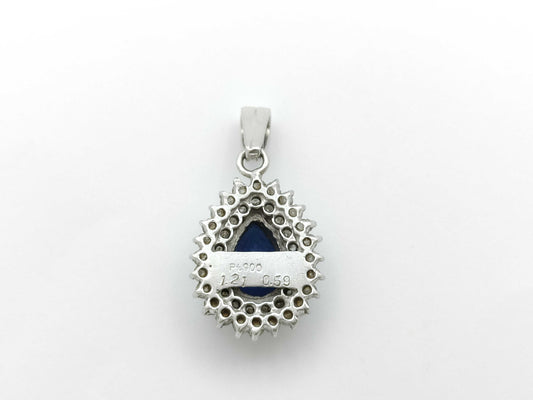 S1.21ct D0.59ct PT900 4.5g Pendant Top 