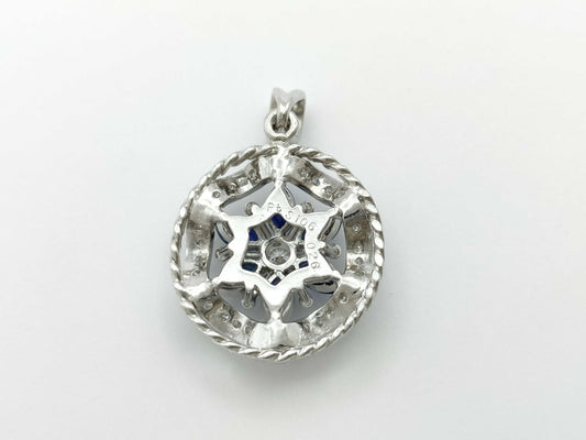 S1.06ct D0.26ct PT850 6.0g Pendant Top 