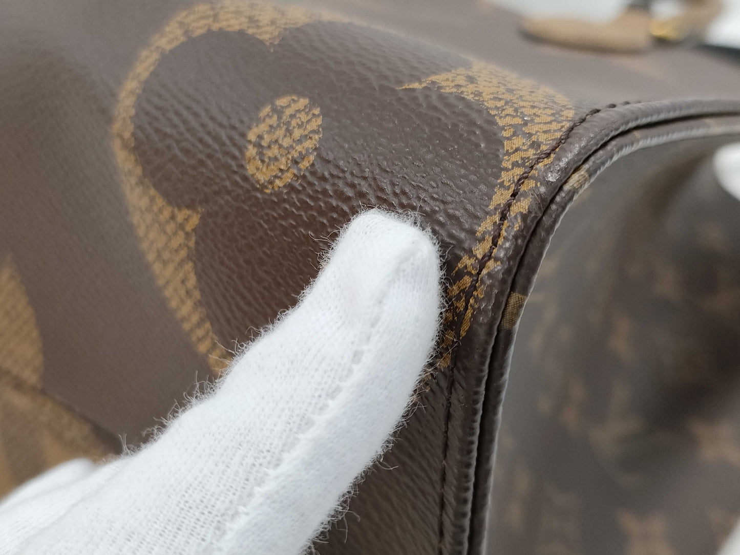 LOUIS VUITTON M46373 On the Go MM RFID Tote Bag with Box and Bag