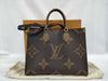 LOUIS VUITTON M46373 On the Go MM RFID Tote Bag with Box and Bag