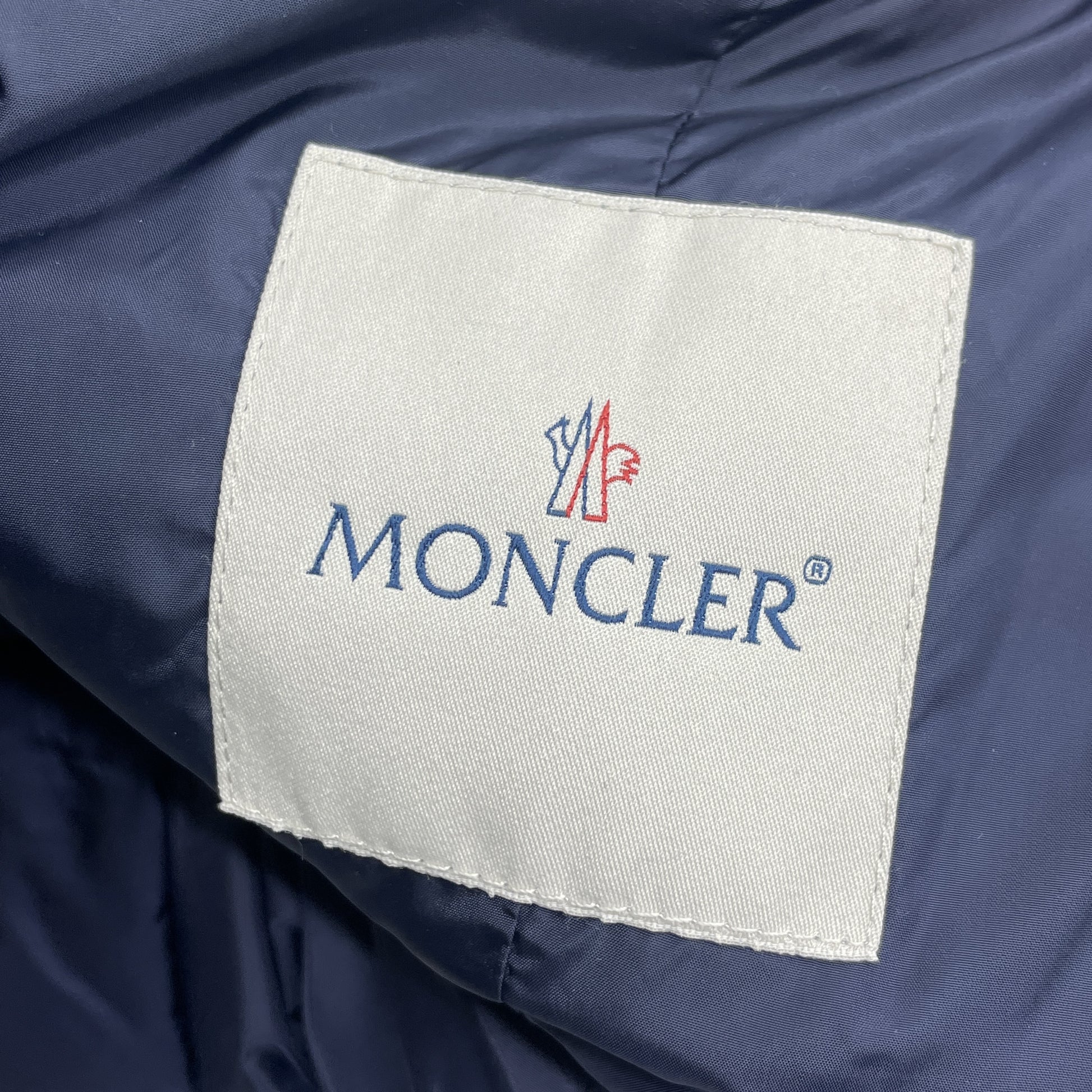 MONCLER Beaver Navy Down Jacket Size 1