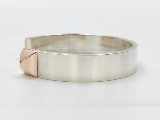 HERMES Crude H Bracelet 925 PG Bangle Bracelet Bangle