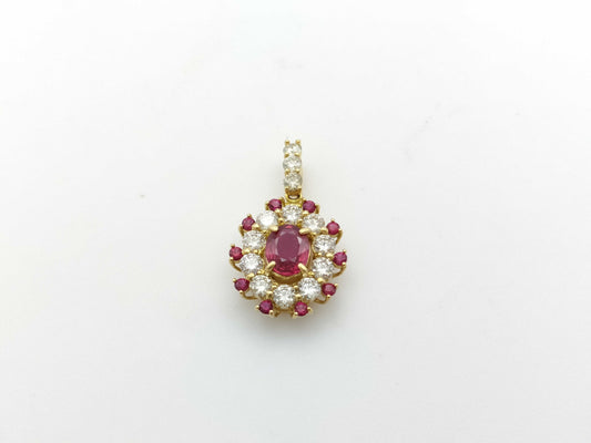 R0.373ct D0.45ct K18 1.5g Pendant Top 