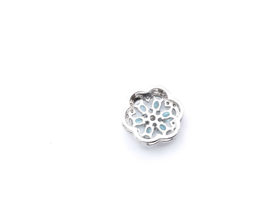 Paraiba tourmaline 0.17ct D0.18ct PT950 1.4g pendant top 