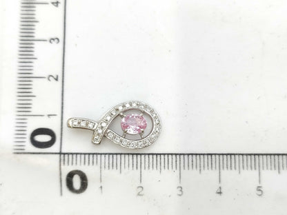 S 0.86ct D 0.23ct K18WG 2.5g Pendant Top 