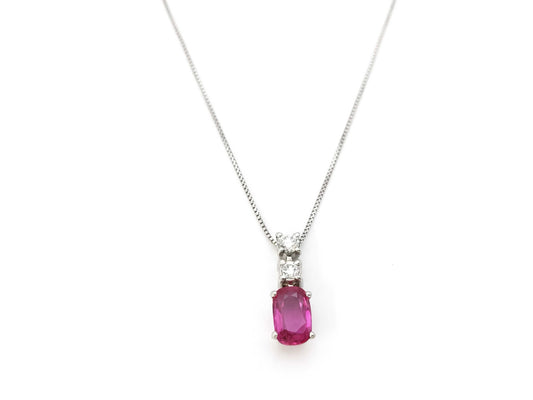 R1.020ct D0.14ct PT900/850 2.8g Necklace 