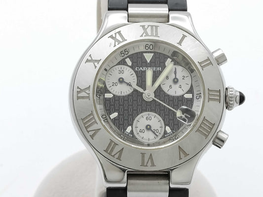 Cartier Must 21 Chronoscaph W10125U2 242486619PL Quartz Men's Watch