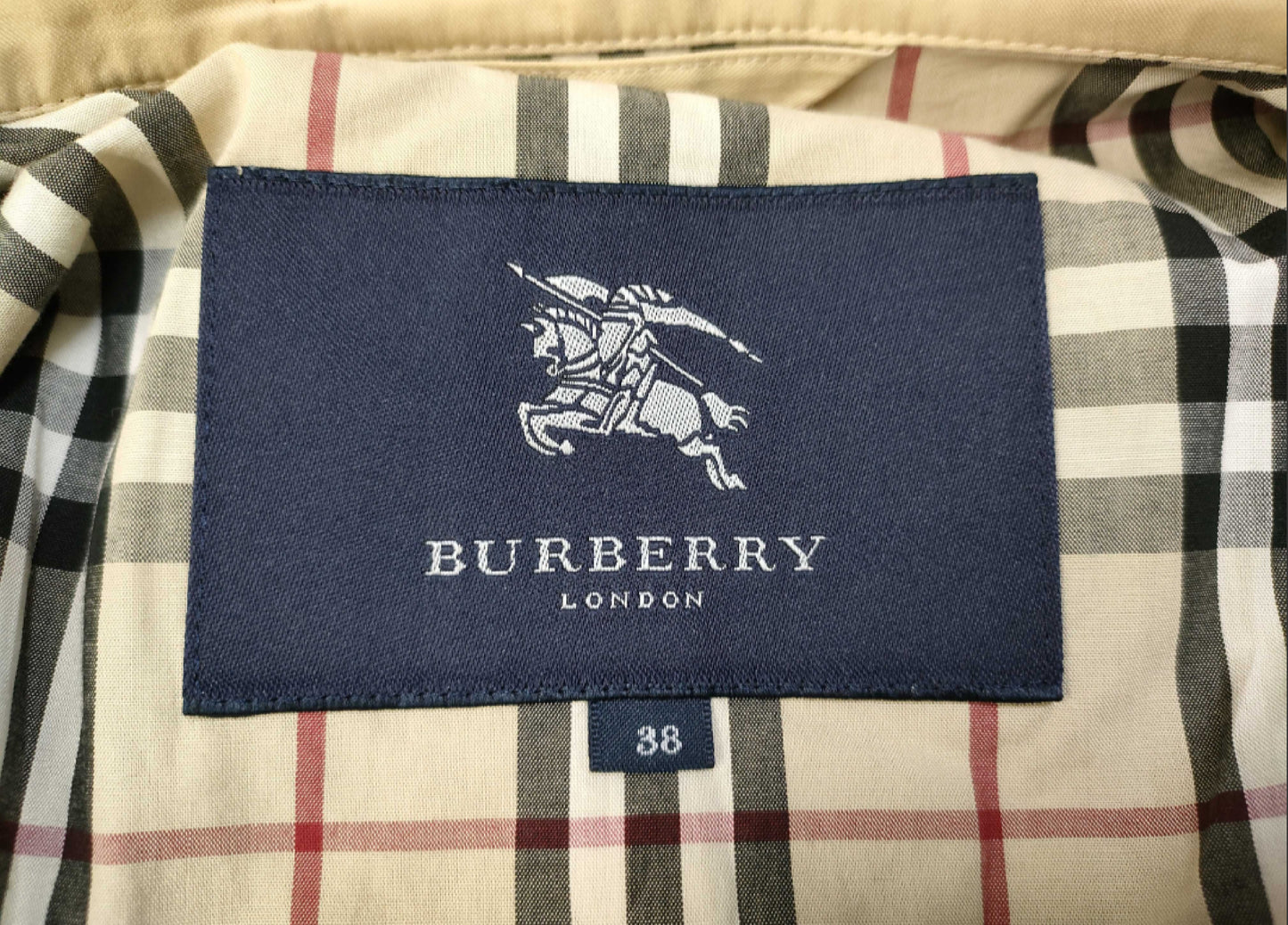 BURBERRY Nova Check Lining Half Coat Beige Sanyo Shokai Coat