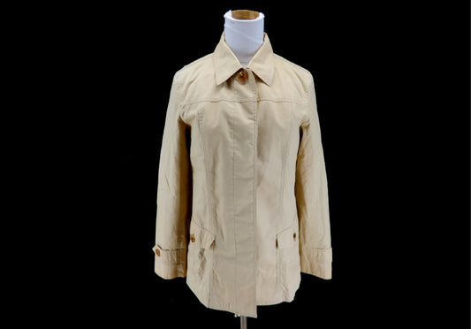 BURBERRY Nova Check Lining Half Coat Beige Sanyo Shokai Coat