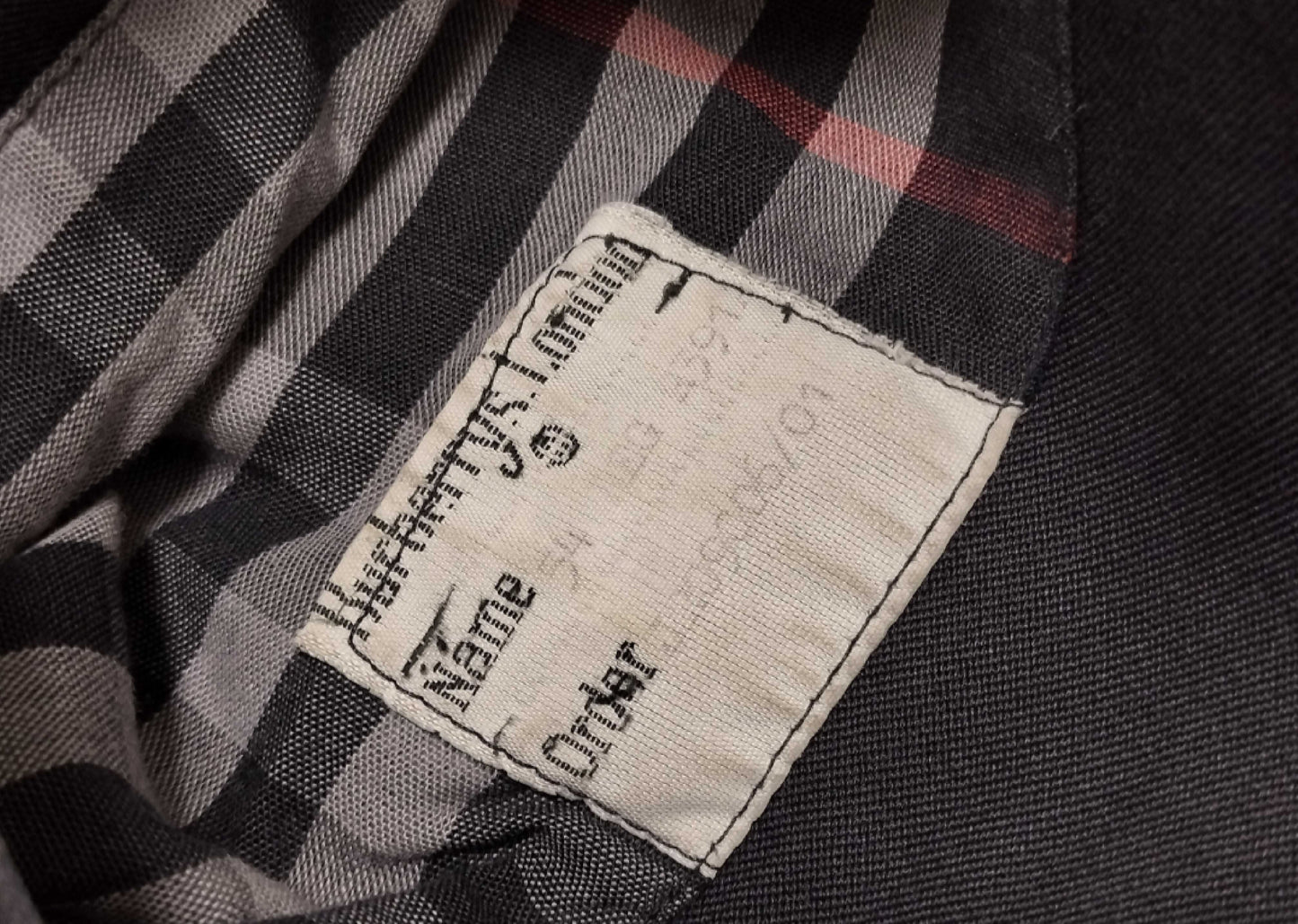 BURBERRY Nova Check Lining Zip-Up Jacket Navy