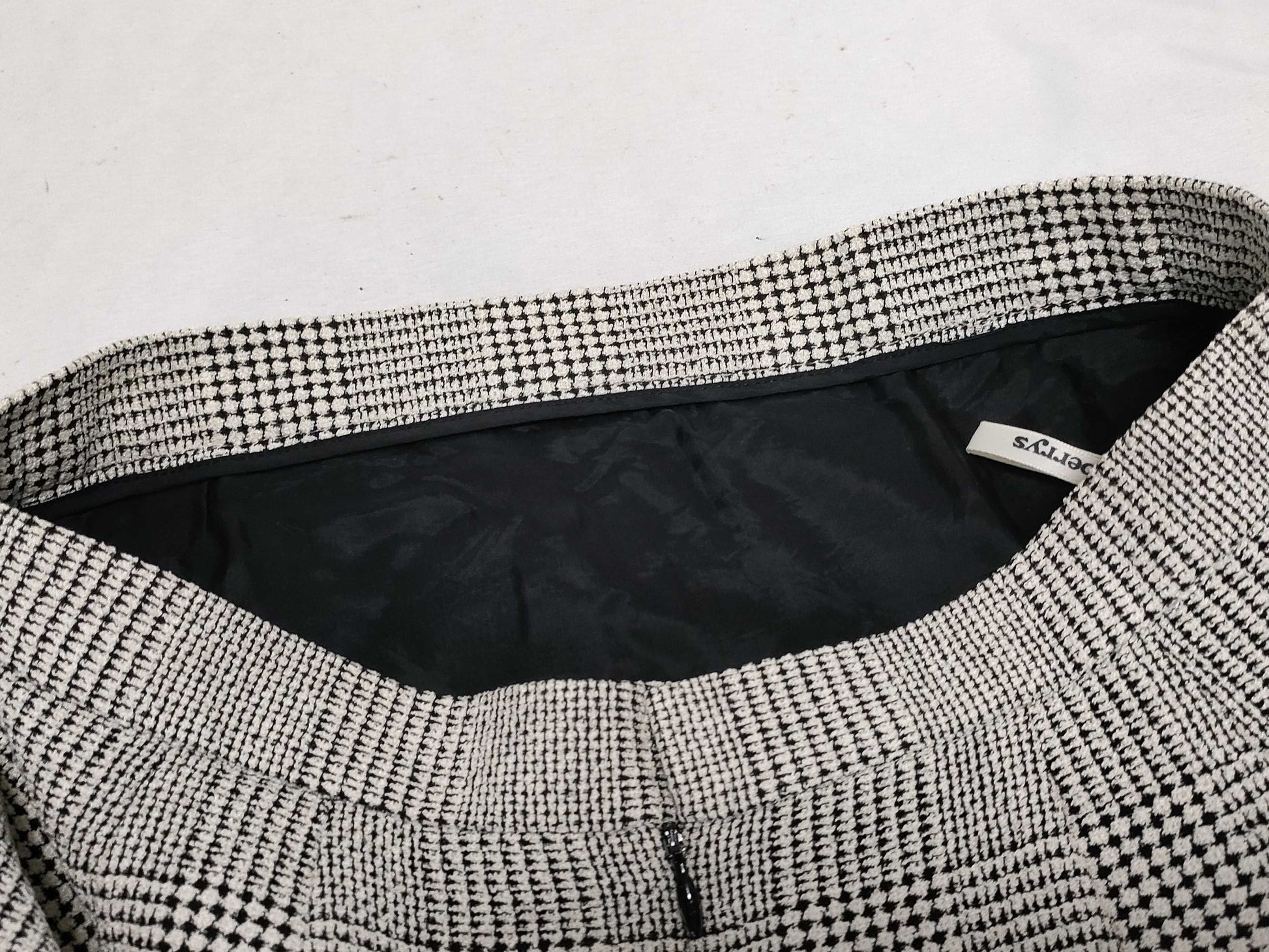 Burberrys Skirt, Check, Silk, Wool, White, Black, FXA95-130 #9 Skirt